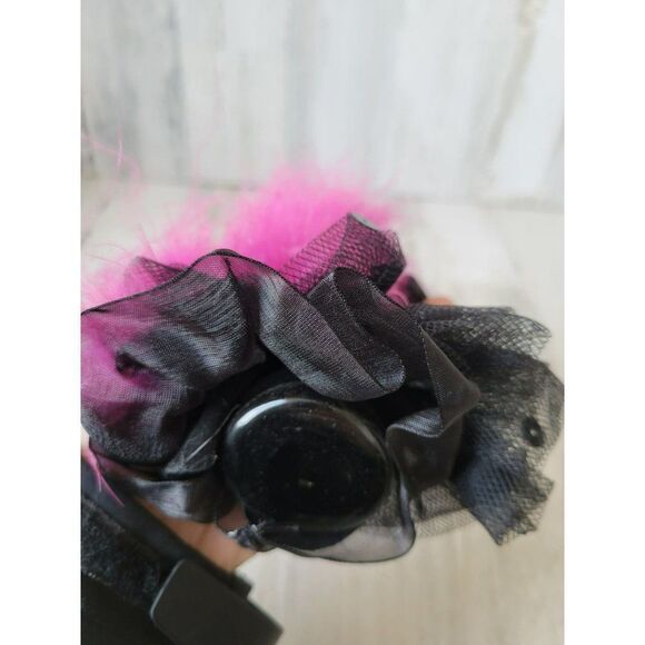 Vintage de carlini Italian lady glass evening dress feather Bloomingdale's Marsh - Picture 7 of 8